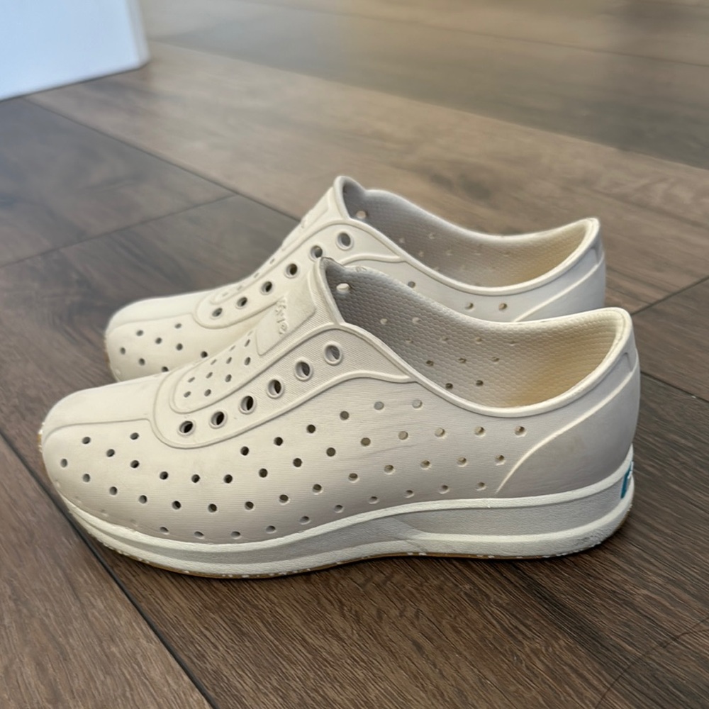 Native Kids Shoes - Cream Mash Speckle Rubber - Picture 2 of 9